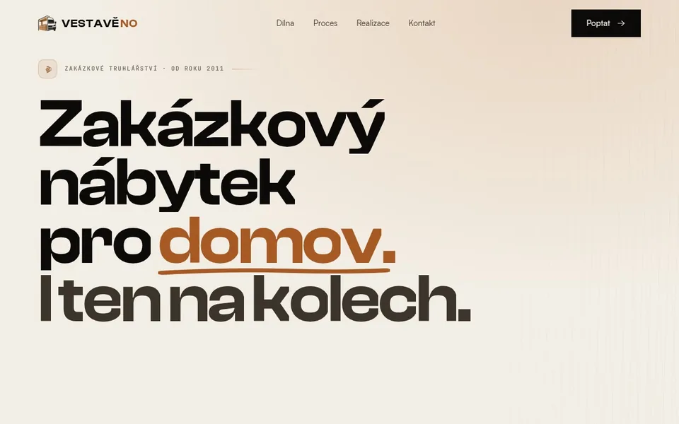 Vestavěno — screenshot